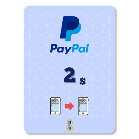 2 دولار رصيد بايبال PayPal