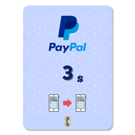 3 دولار رصيد بايبال PayPal