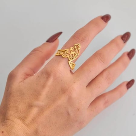 خاتم بحفر الحرف على طلبك