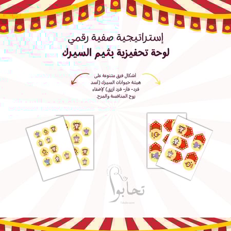 أداة تحفيز صفية رقمية – لعبة High Striker  بثيم السيرك