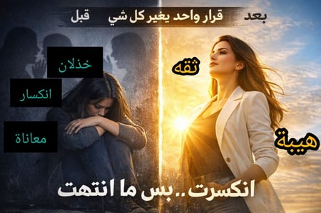 الرجوع لنفسك بعد الصدمة ..إذا ما تغيّرتي اليوم… راح تعيشين نفس الألم بكرة .. استرجعي نفسك… قبل ما تضيعين أكثر