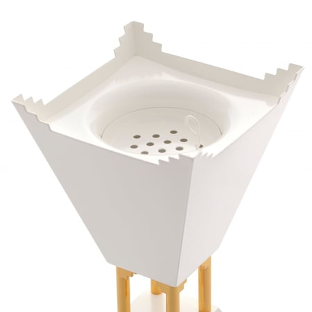 مبخرة الديوانية ابيض وذهبي