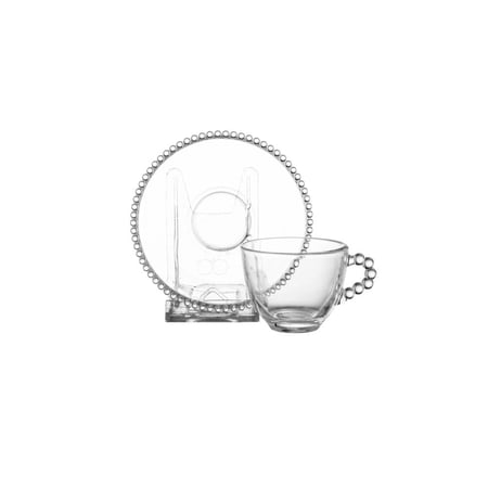 طقم فناجين اسبريسو زجاج شفاف 12 قطعة  80 مل