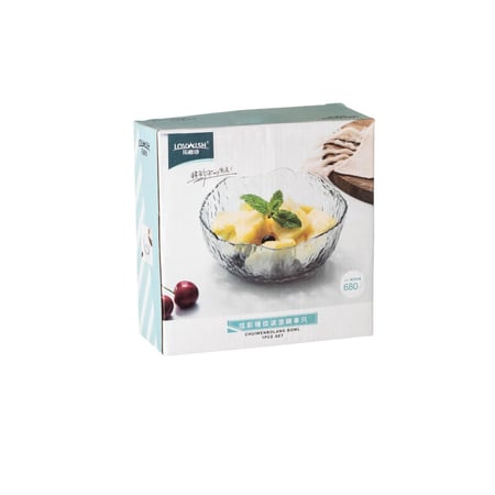 زبدية تقديم زجاج 650 مل اخضر فاتح