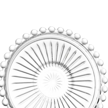 طقم زبادي حلا ومكسرات زجاج مخطط 12 قطعة ( 6 اشخاص )