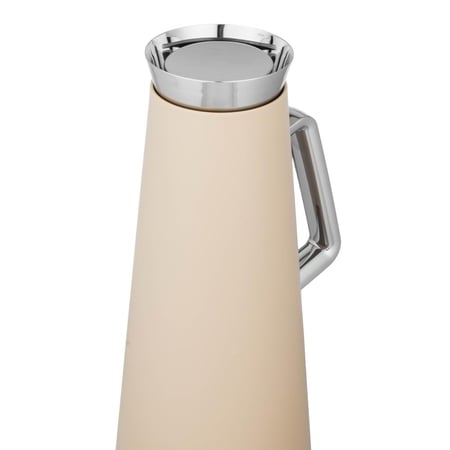 ترمس قهوة هوست هرمي بيج غامق وفضي 1 لتر