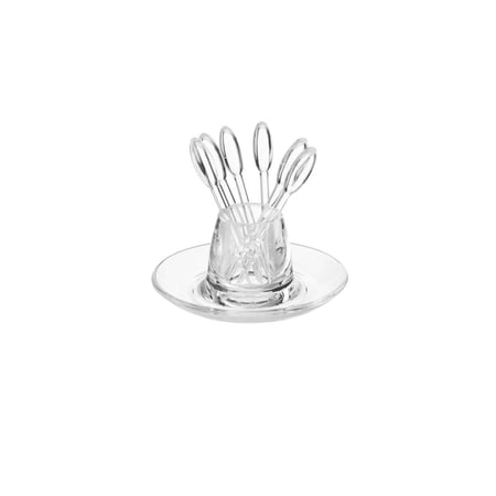 حامل مع شوك تمر اكريلك شفاف