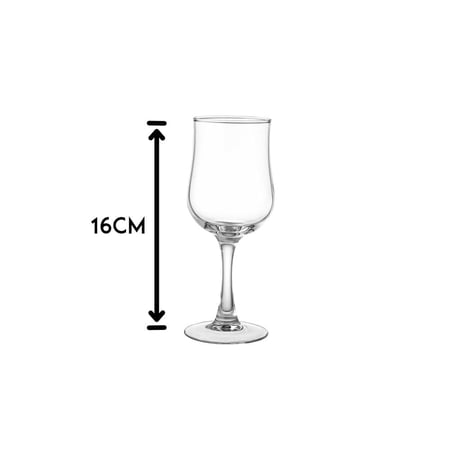 كاسات عصير زجاج شفاف 12 قطعة 190 مل