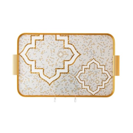 صينية تقديم السيف زخاريف من شركة السيف مقاس 54*32 سم