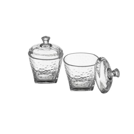 سكرية زجاج مثلجة 2 قطعة