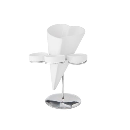 استاند بطاطس سيراميك مع زبادي الصوصات