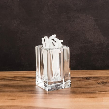 حامل اعواد اسنان اكرليك شفاف