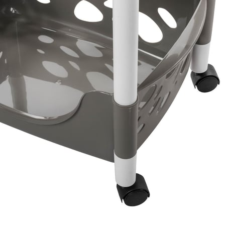 ارفف حامل خضار بلاستيك 4 ادوار رمادي