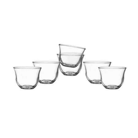 فناجين قهوة سعودي زجاج تركي 6 قطعة 60 مل