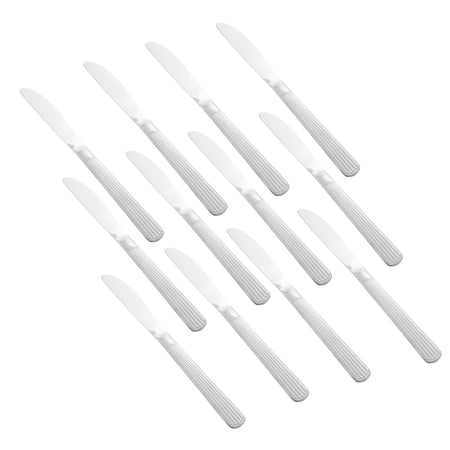 سكاكين طعام استيل مخطط ياباني 12 قطعة