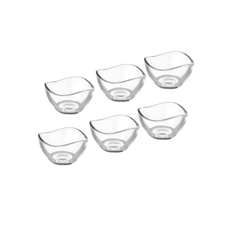 زبادي زجاج تركي 6 قطعة للصوصات