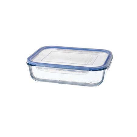 صينية فرن زجاج بغطاء بلاستيك 2.7 لتر