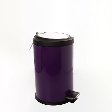 سلة مهملات ضفط معدن موف