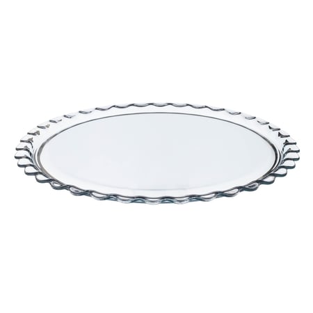 صحن زجاج شفاف تركي من pasabahce مقاس 37 سم