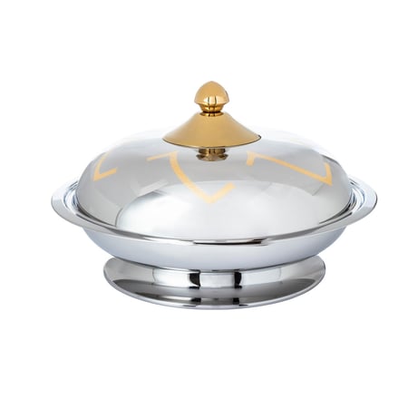 كوزي استيل وذهبي هندي سامرين مقاس 36 سم