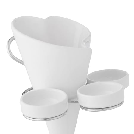 استاند بطاطس سيراميك مع زبادي الصوصات