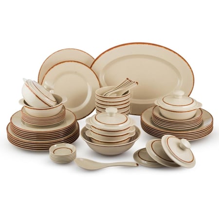 طقم عشاء ميلامين بيج 57 قطعة 6 اشخاص