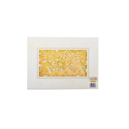 صحن تقديم معدن مستطيل فضي