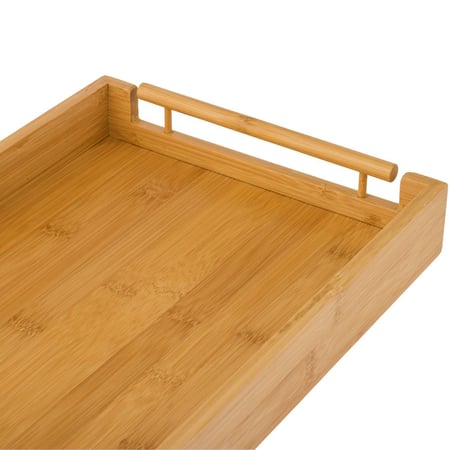 صينية تقديم خشب مستطيل مفرد مقاس 26*39 سم