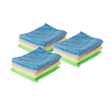 قماش تنظيف مايكرو ملون 12 قطعة مقاس 30*40 سم TITIZ