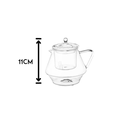 براد شاي زجاج مقاوم للحرارة 140 مل صغير