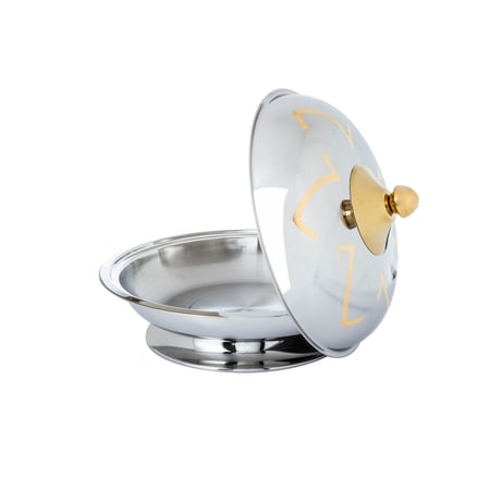 كوزي استيل وذهبي هندي سامرين مقاس 36 سم