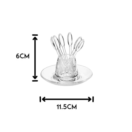 حامل مع شوك تمر اكريلك شفاف