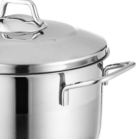 طقم قدور ستيل تركي فاخر 18/10 " 9 قطعة مطفي