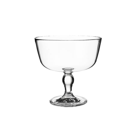 صحن تقديم فواكه وحلويات زجاج تركي بقاعدة 3 لتر