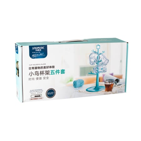 طقم اكواب شاي مع استاند 7 قطع