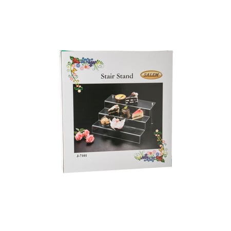 استاند تقديم حلويات اكريلك  3 دور 30 سم