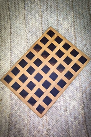 لوح تقطيع وتقديم End Grain خشب جوز وميبل