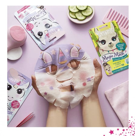 ايفلين قناع الوجه 3 دي مزيل اللمعان - لاما كوين