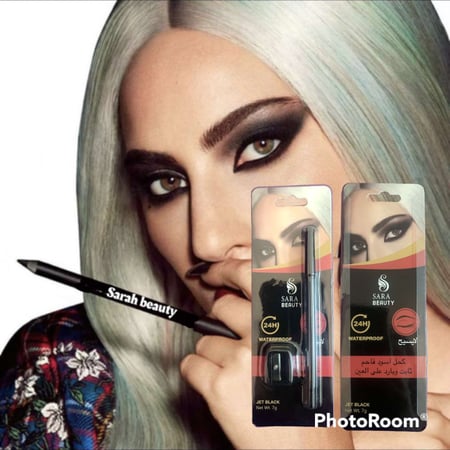 كحل ساره بيوتي شمعي عيون طويل الأمد T01 BLACK