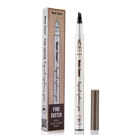 ميوزك فلاور قلم حواجب تاتو ميكروبلدينج - 2 بني