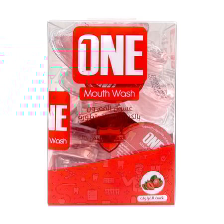 ون تاتش غسول الفم بالكبسولات المتطورة بنكهة الفراولة 20 كبسولة