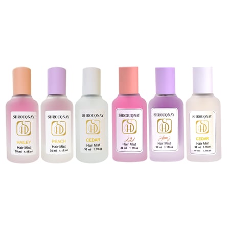 شروق ناي مجموعة عطور الشعر 6 قطع 30 مل