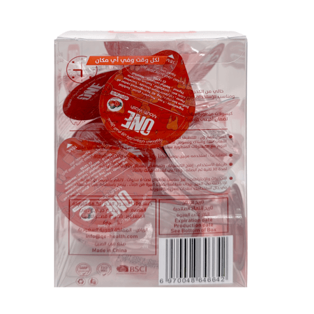 ون تاتش غسول الفم بالكبسولات المتطورة بنكهة الفراولة 20 كبسولة