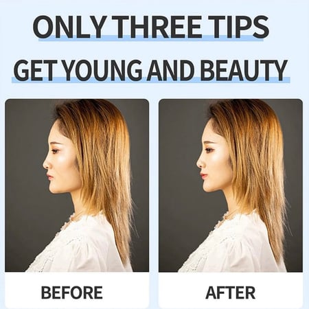 مشبك شد الوجه الخفي  وشريط رفع الوجه الفوري غير المرئي قابل لإعادة الاستخدام - 2×1 اسود