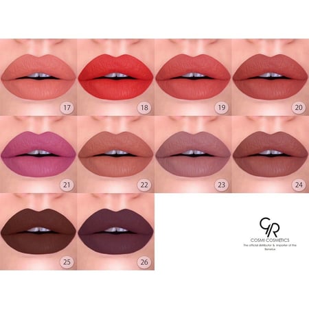 جولدن روز احمر شفاه سائل مطفي 21