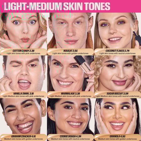 هدى بيوتي كونسيلر سائل مطفي ومشرق كوكونت فليكس 2.7