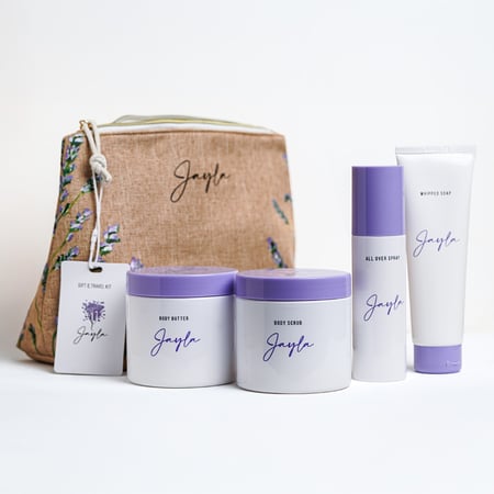 جيلا مجموعة حقيبة السفر فلوغ دبيس للبشرة 4 قطع