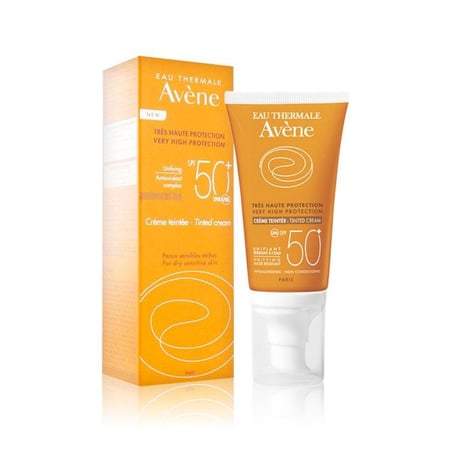 كريم أفين صن بلوك فائق الحماية خالي من العطر بمعامل حماية 50 - 50 مل