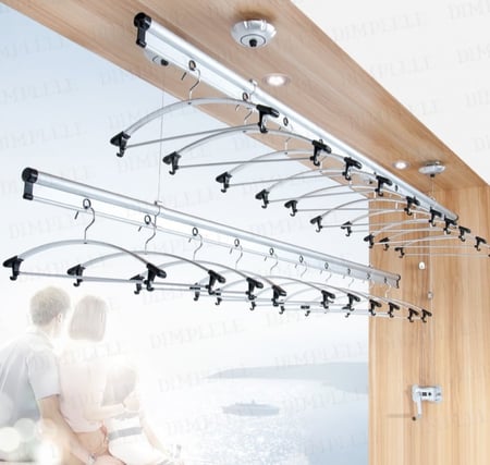 لقطة مقربة لنظام البكرات النحاسية لمجفف السقف من أبحر أونلاين