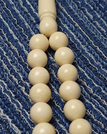 سبحة بكلايت سكري معرق طربزونة فضة